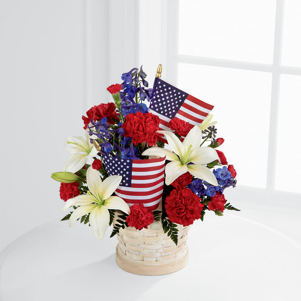 American Glory Bouquet – White Eagle Flowers, Chicago IL