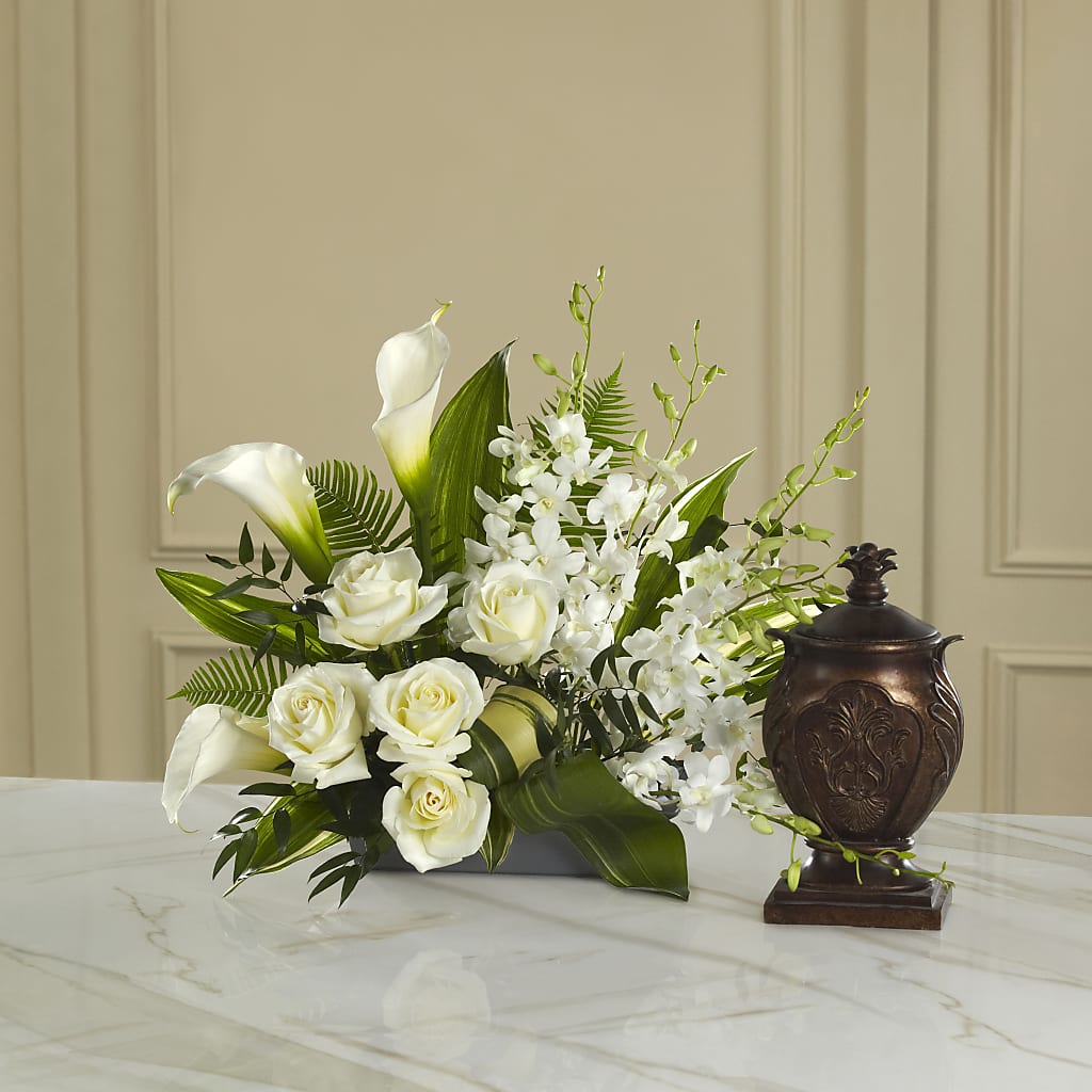 At Peace Arrangement – White Eagle Flowers, Chicago IL
