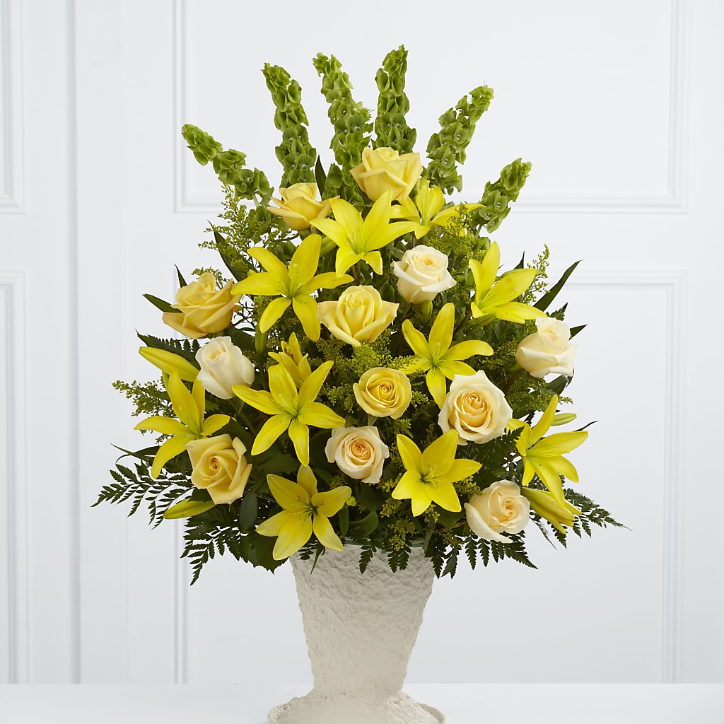 Golden Memories Arrangement – White Eagle Flowers, Chicago IL