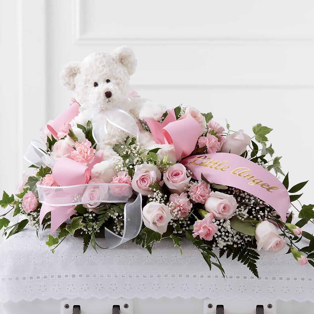 Touch of Sympathy Casket Spray – White Eagle Flowers, Chicago IL