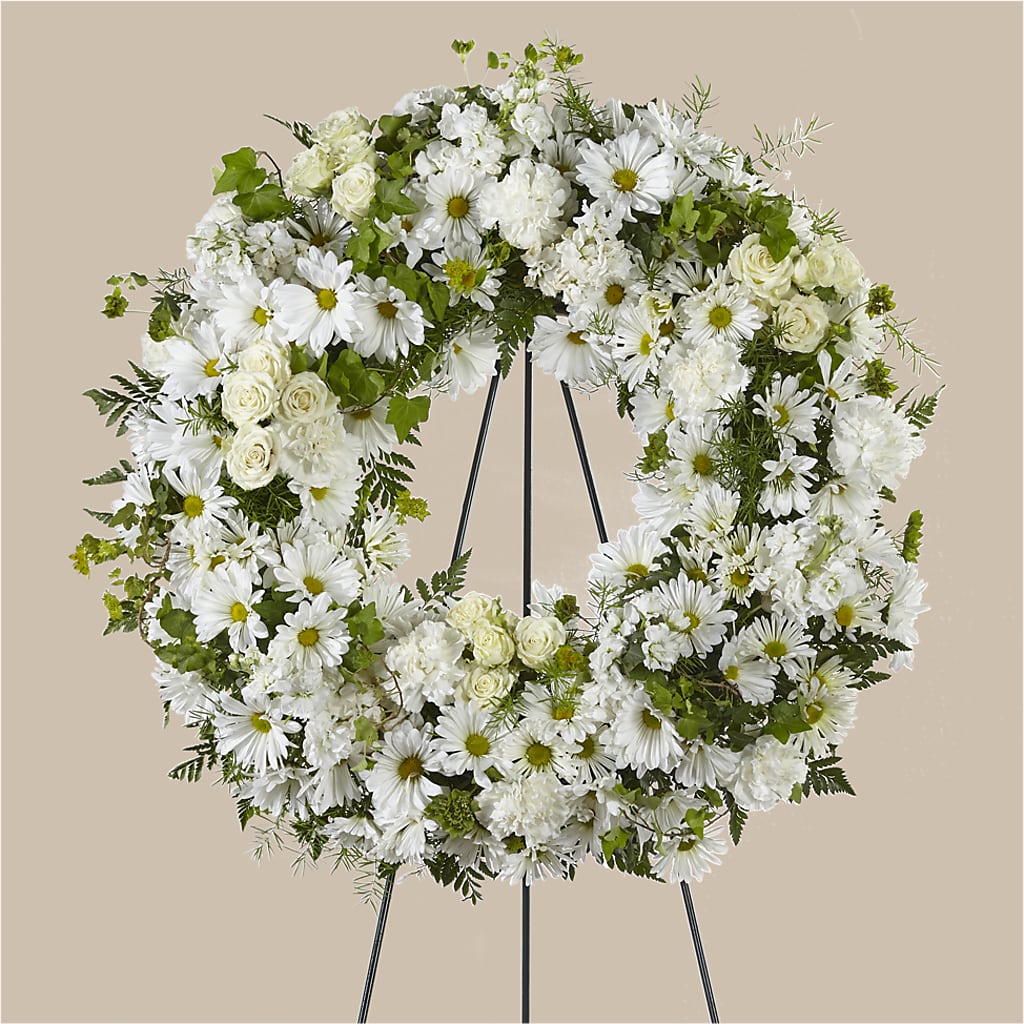Faithful Wishes Wreath – White Eagle Flowers, Chicago IL