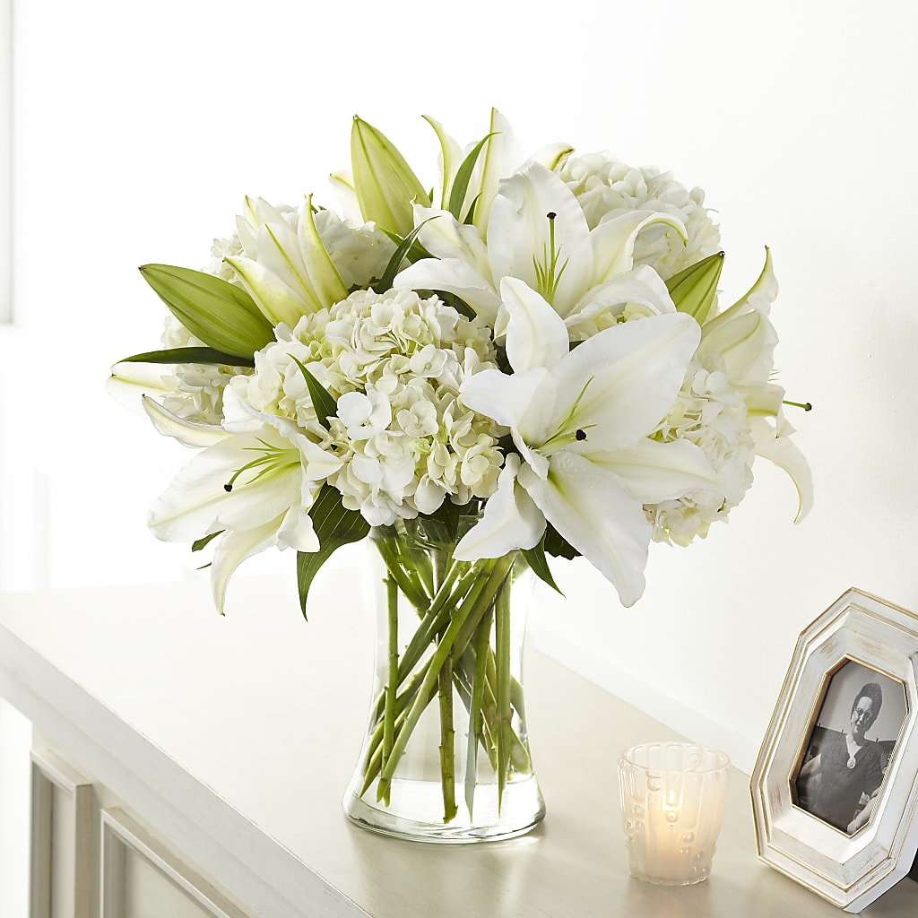 Compassionate Lily Bouquet – White Eagle Flowers, Chicago IL