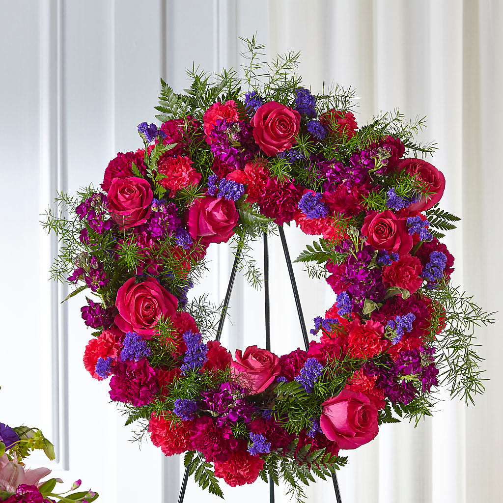 Calming Colors Wreath – White Eagle Flowers, Chicago IL