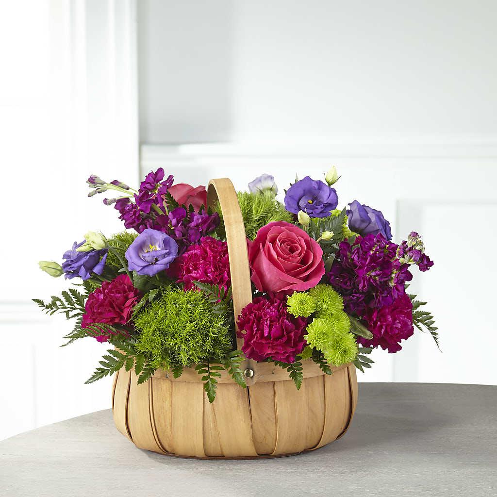 Serene Sanctuary Basket – White Eagle Flowers, Chicago IL
