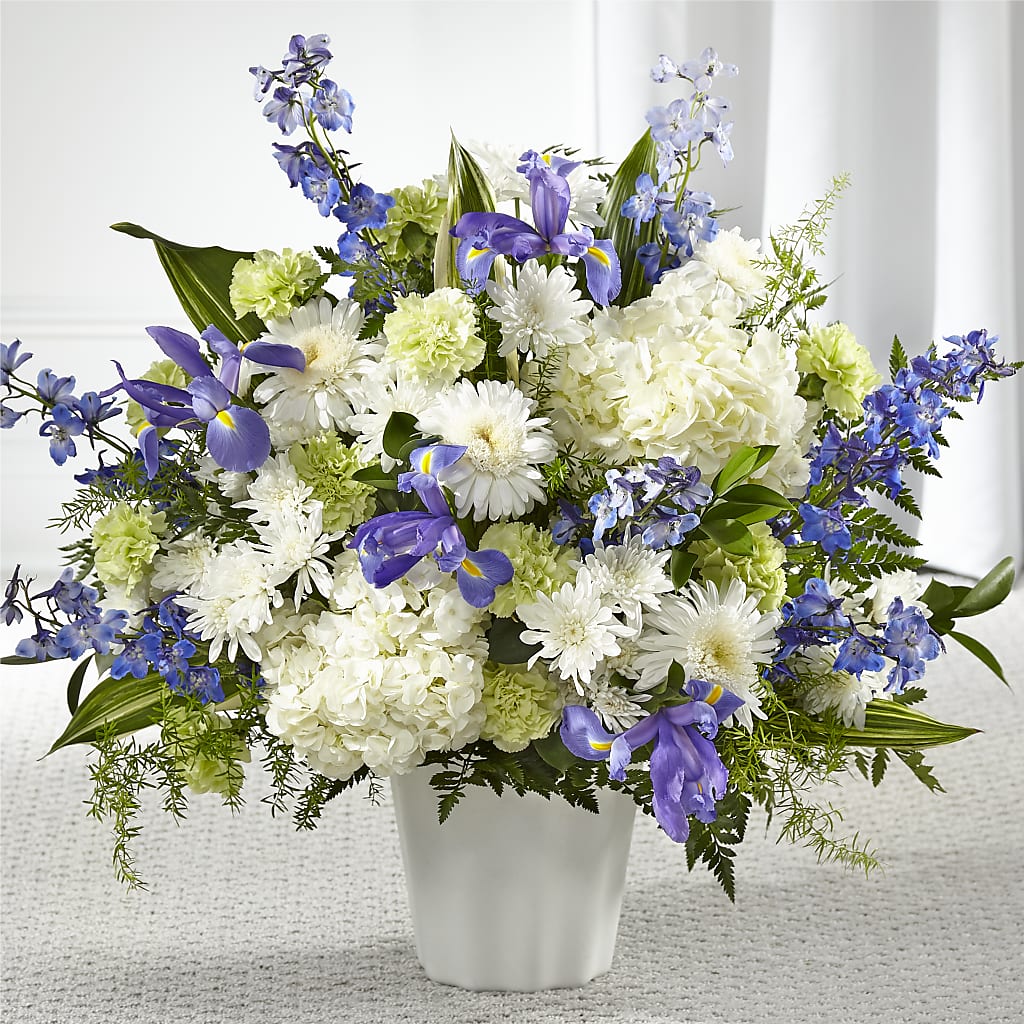 Soft Serenity Floor Basket – White Eagle Flowers, Chicago IL