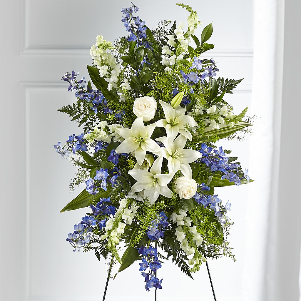Faithful Friend Standing Spray – White Eagle Flowers, Chicago IL