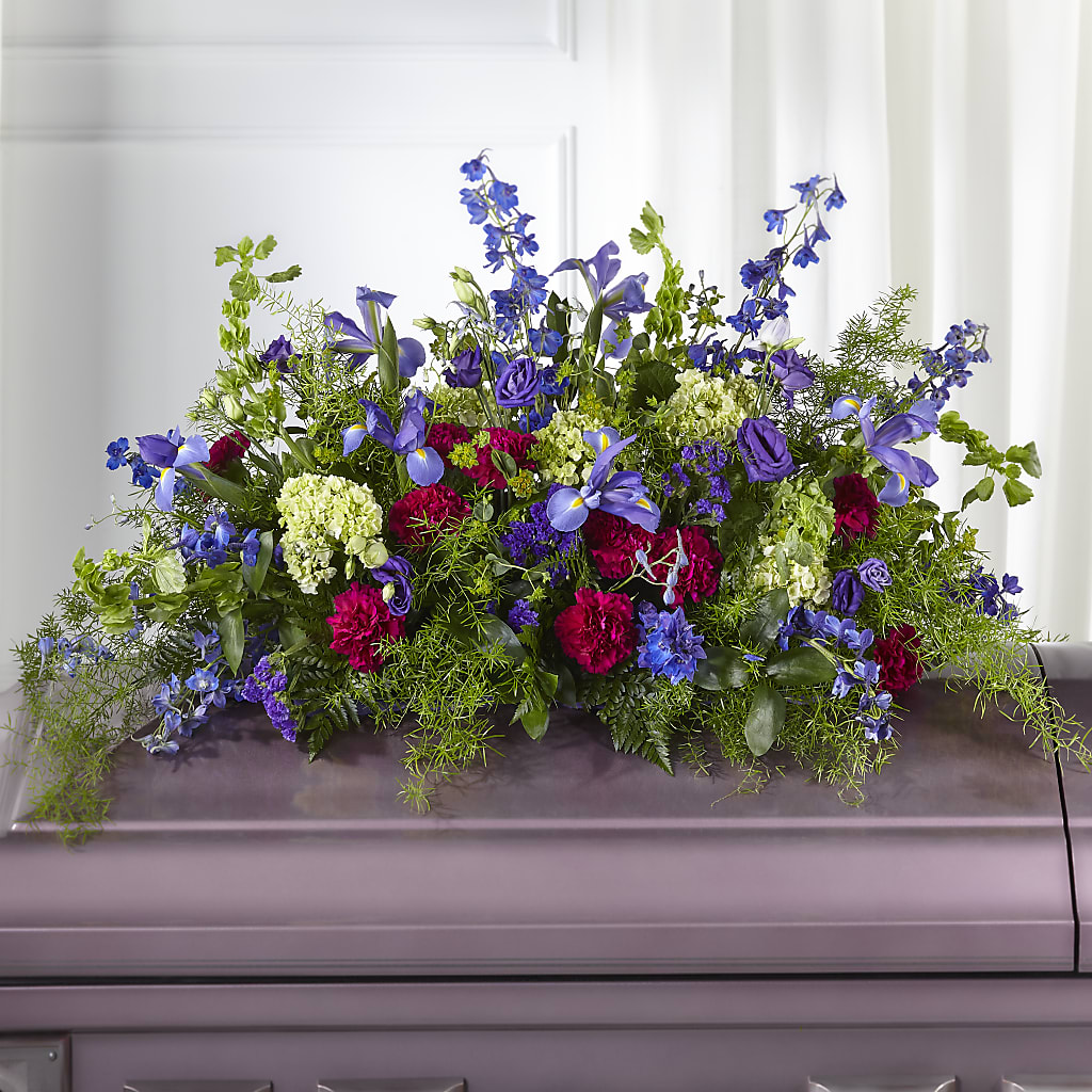 Always Treasured Casket Spray – White Eagle Flowers, Chicago IL