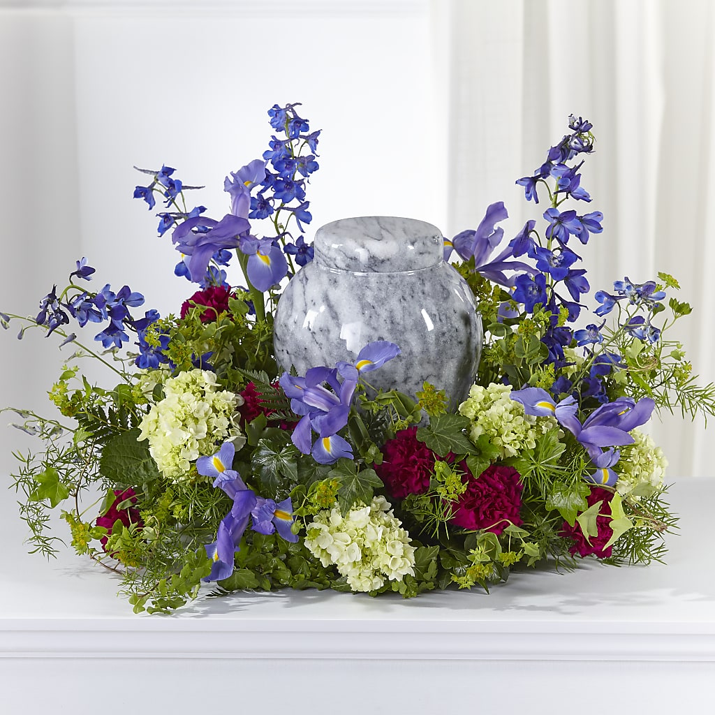 Forever Remembered Cremation Adornment – White Eagle Flowers, Chicago IL