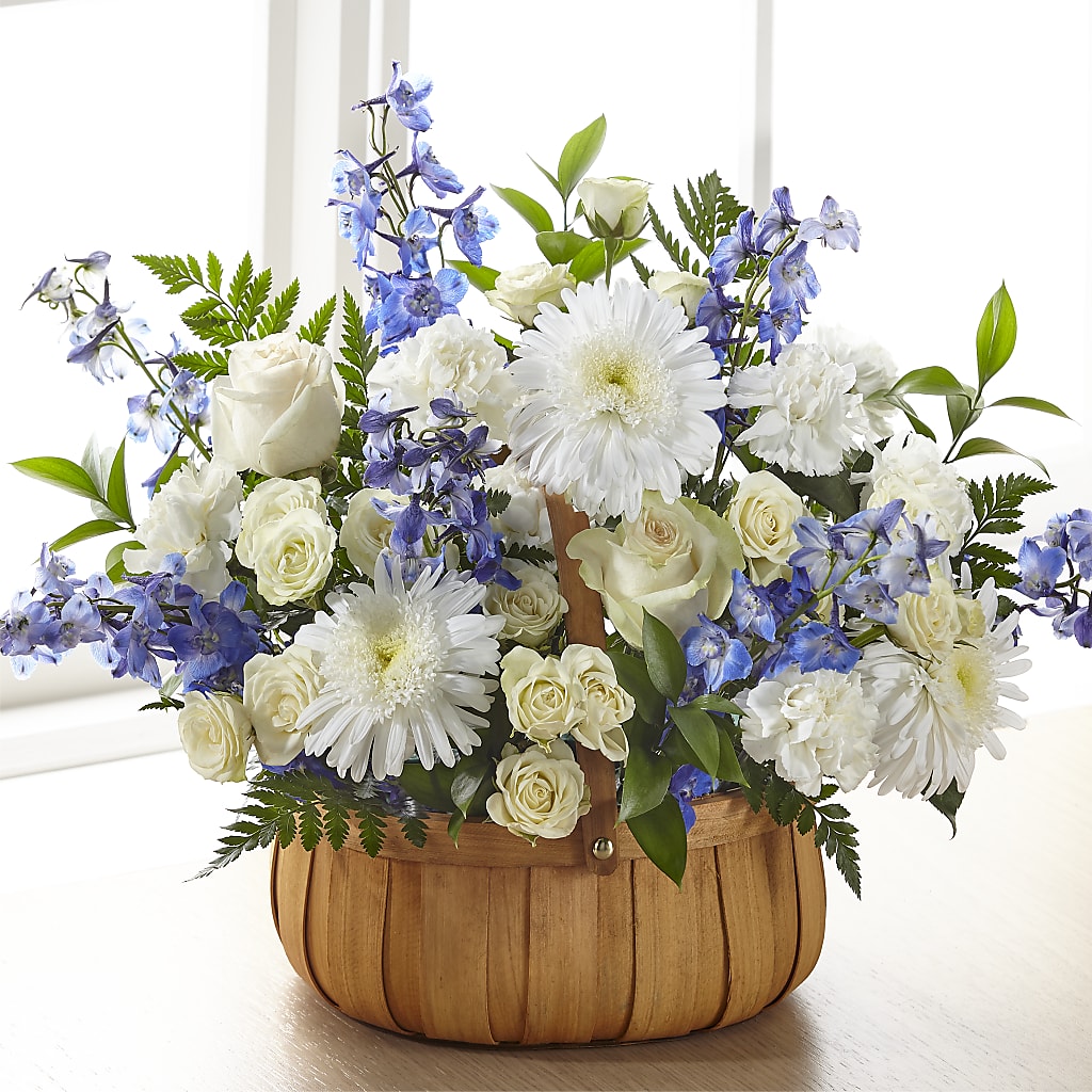 Harmony & Grace Basket – White Eagle Flowers, Chicago IL