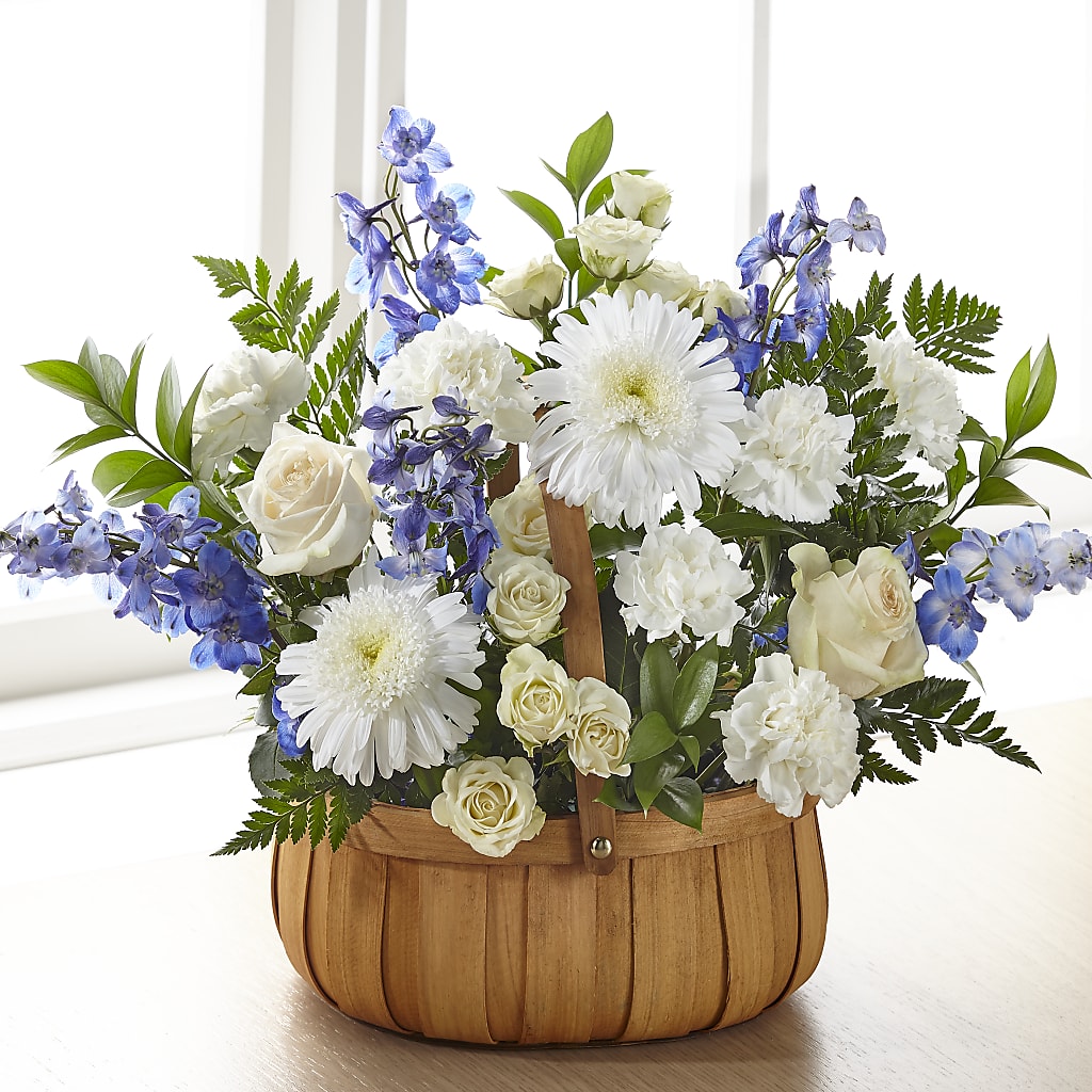 Harmony & Grace Basket – White Eagle Flowers, Chicago IL
