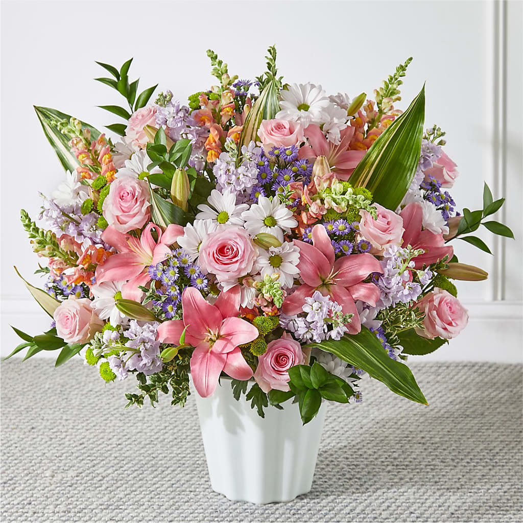 Abundant Compassion Floor Basket – White Eagle Flowers, Chicago IL