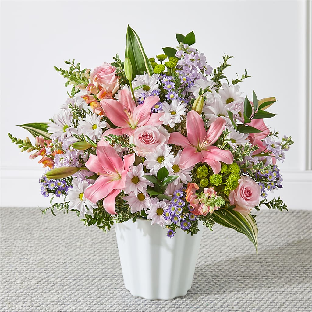 Abundant Compassion Floor Basket – White Eagle Flowers, Chicago IL