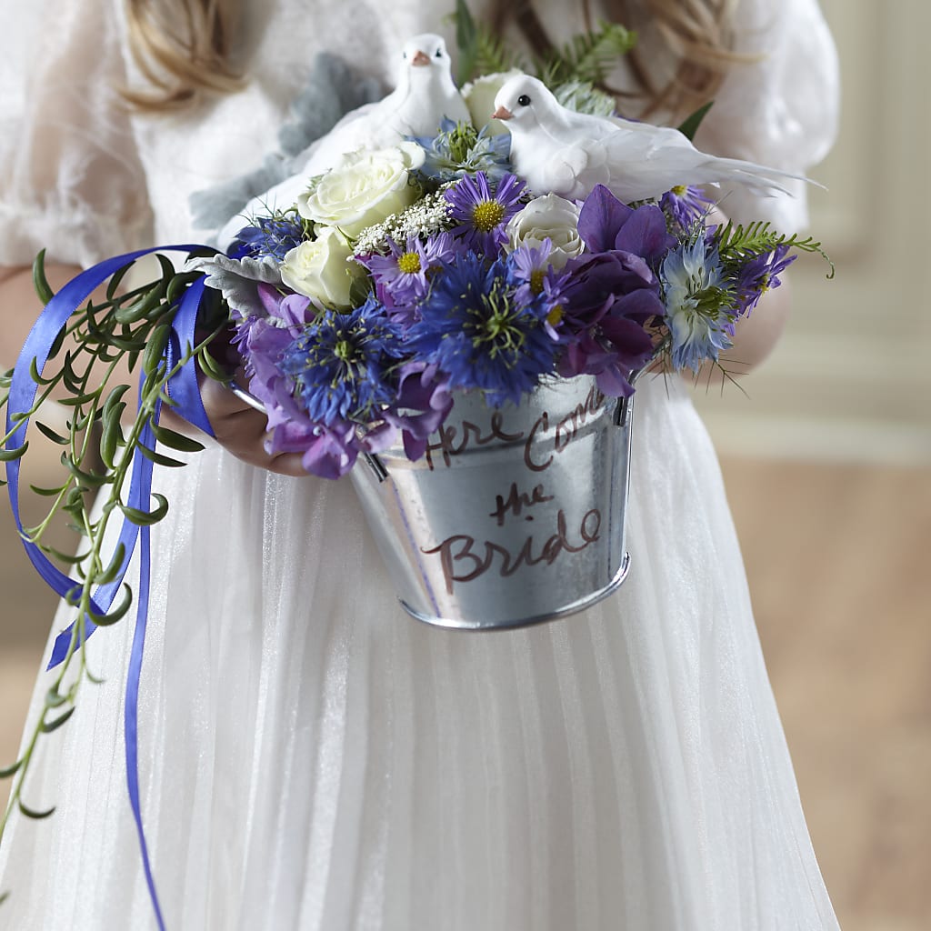 Enchantment Flower Girl Arrangement – White Eagle Flowers, Chicago IL