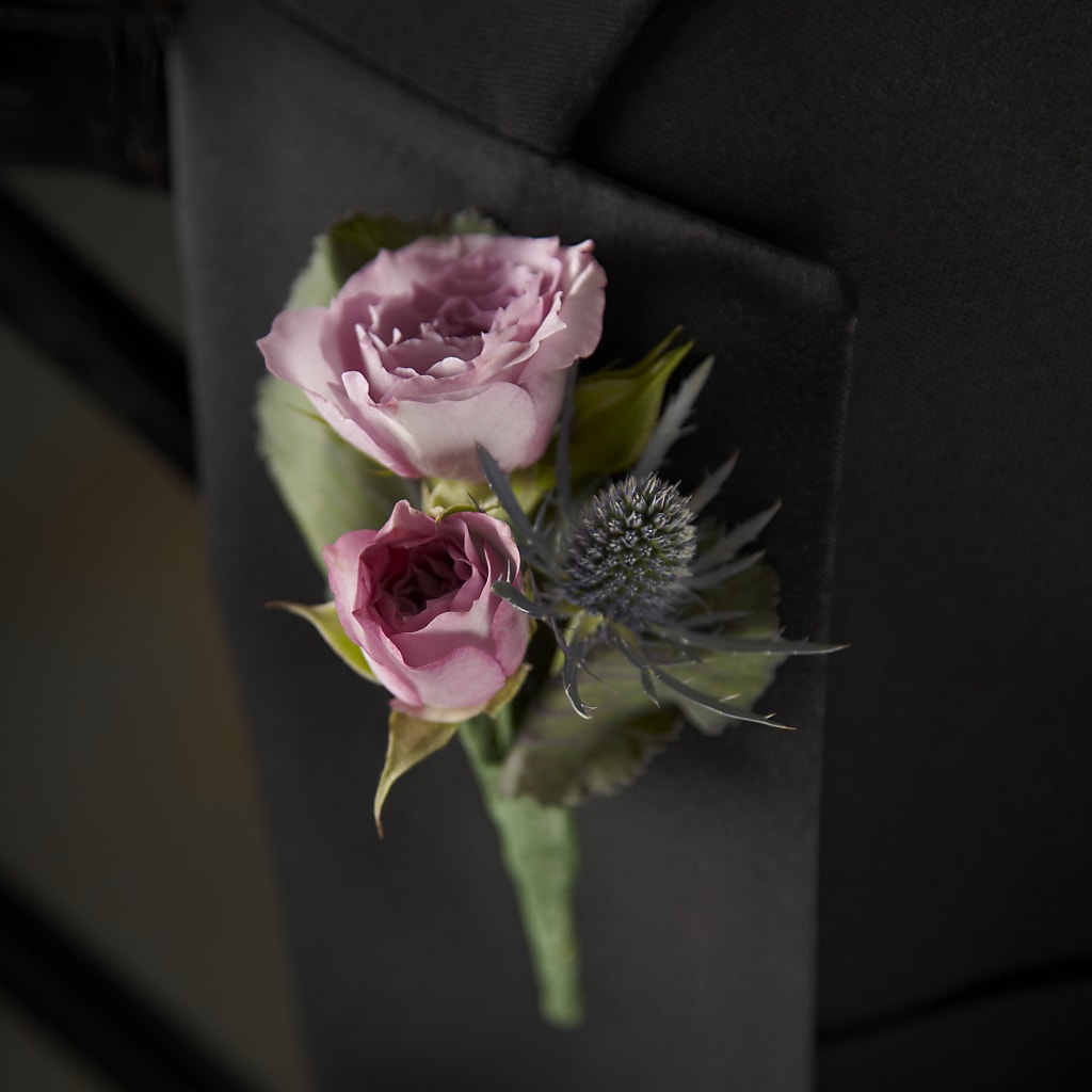 Veronica Boutonniere – White Eagle Flowers, Chicago IL