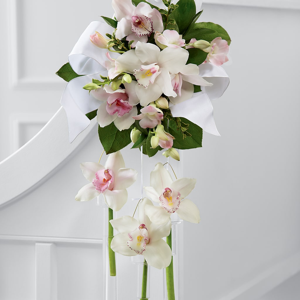 Perfect Entrance Pew Arrangement – White Eagle Flowers, Chicago IL