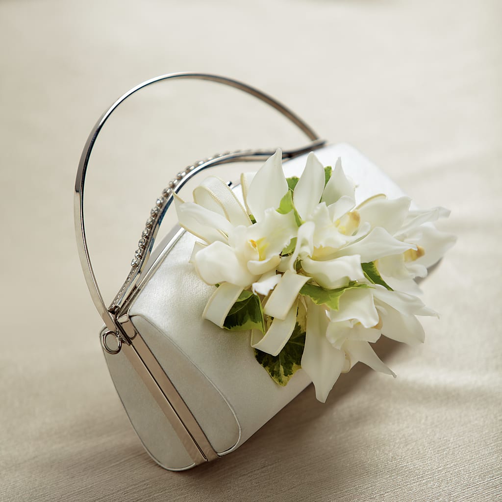 White Purse Decor – White Eagle Flowers, Chicago IL