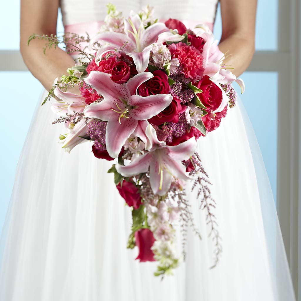 Lily & Rose Bouquet – White Eagle Flowers, Chicago IL