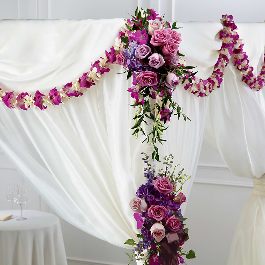 Color & Light Chuppah Decor – White Eagle Flowers, Chicago IL