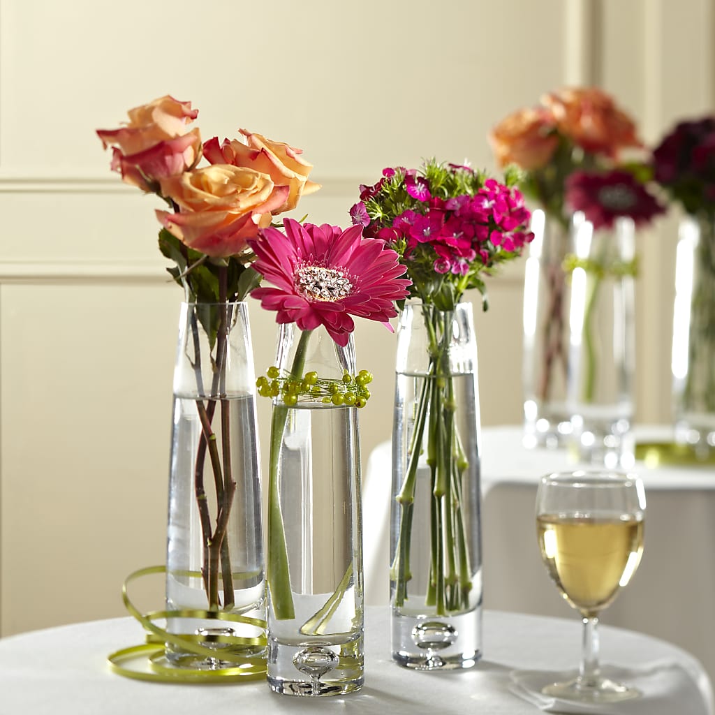 Sparkling Toast Centerpiece – White Eagle Flowers, Chicago IL