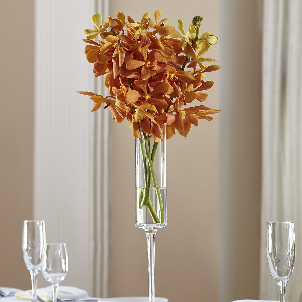 Orange Mokara Bouquet – White Eagle Flowers, Chicago IL