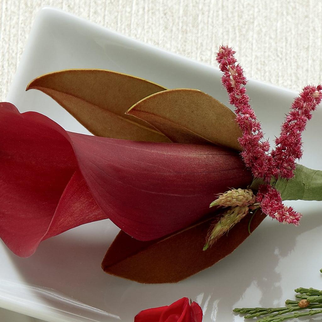 Red Calla Boutonniere – White Eagle Flowers, Chicago IL