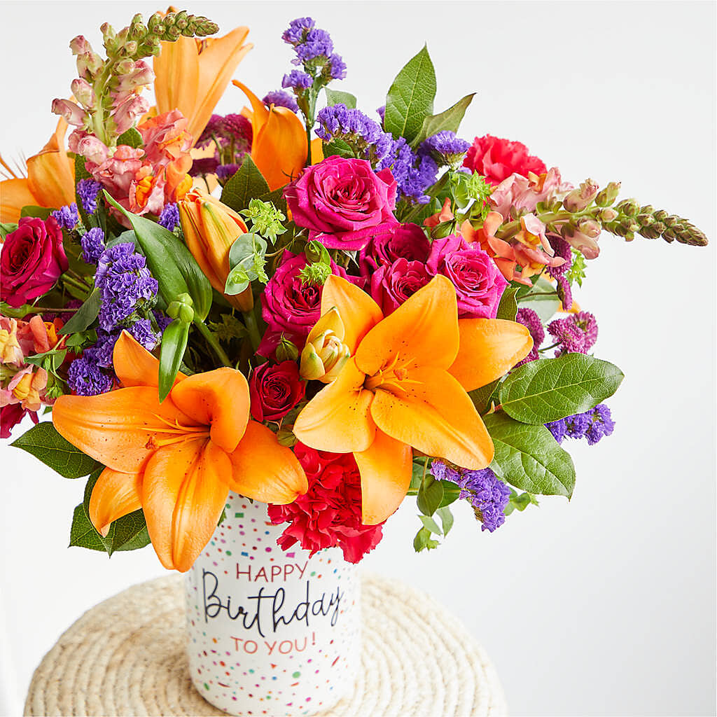 Birthday Palooza Bouquet –  White Eagle Flowers, Chicago IL