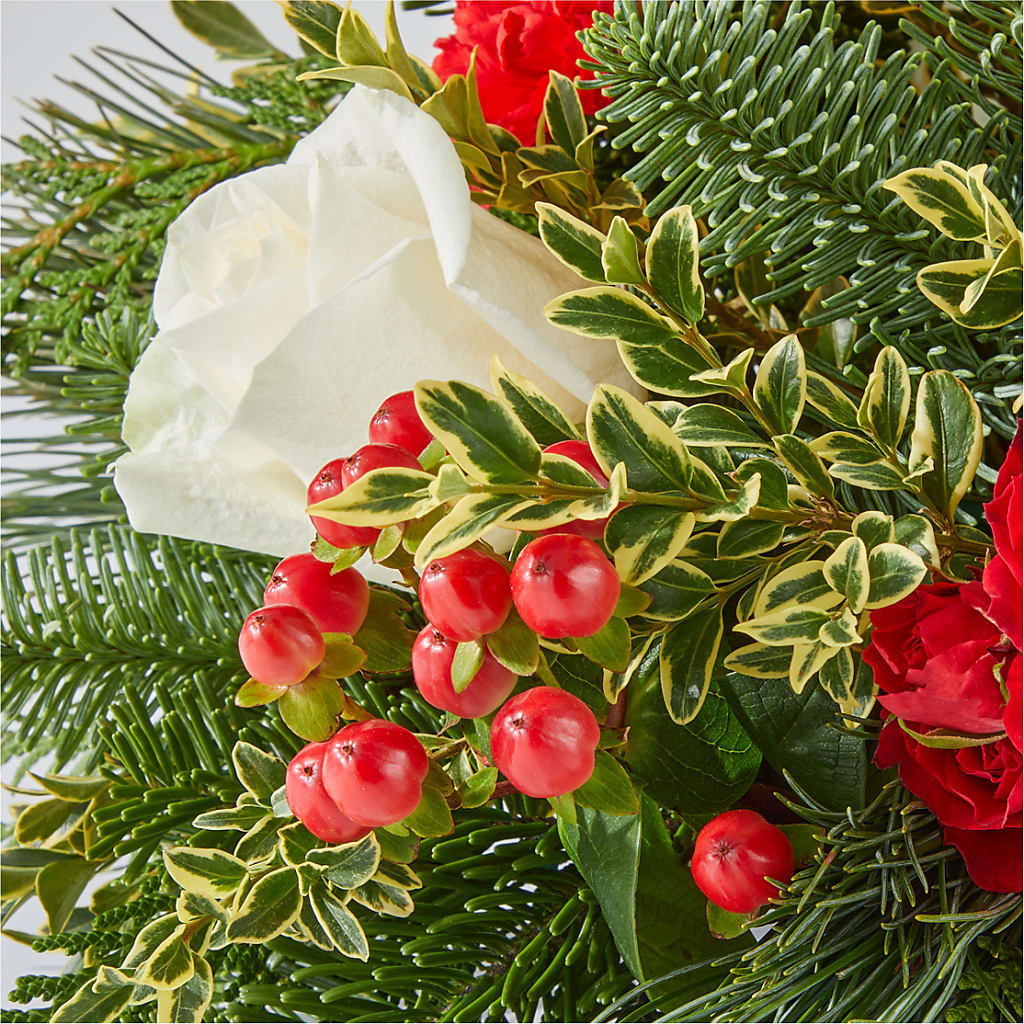 December Dreams Centerpiece –  White Eagle Flowers, Chicago IL
