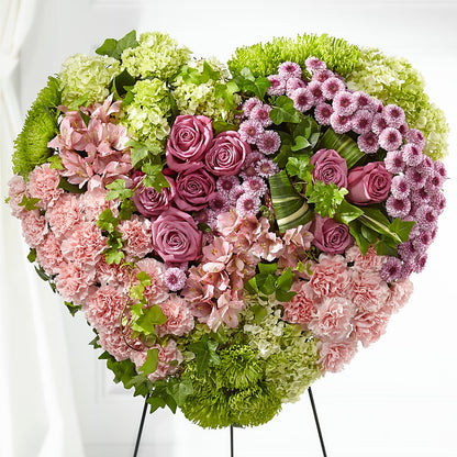 Heartwarming Standing Heart –  White Eagle Flowers, Chicago IL