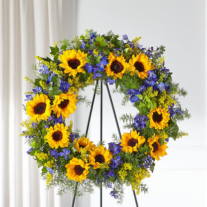 Bright Rays Wreath –  White Eagle Flowers, Chicago IL