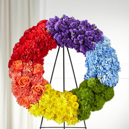 Circle of Love Wreath –  White Eagle Flowers, Chicago IL