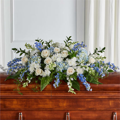 Timeless Essence Casket Spray –  White Eagle Flowers, Chicago IL