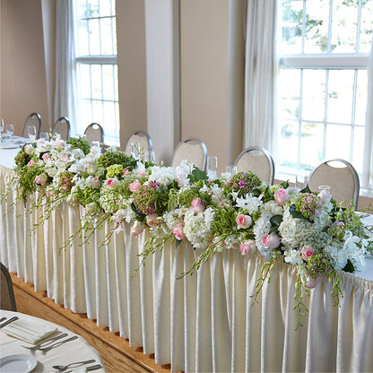 State of Joy Head Table Arrangement –  White Eagle Flowers, Chicago IL