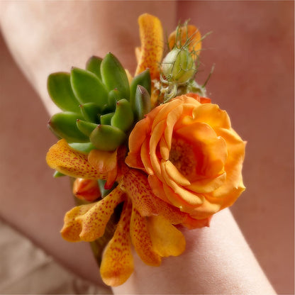 Irresistible Love Wrist Corsage –  White Eagle Flowers, Chicago IL
