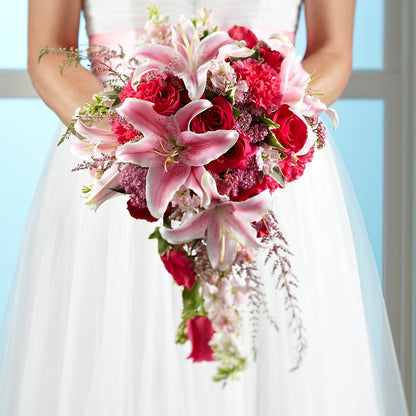 Lily & Rose Bouquet –  White Eagle Flowers, Chicago IL